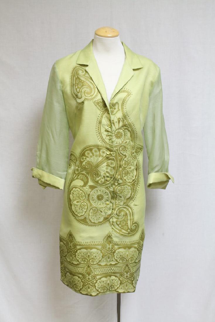 Vintage 1970's Alfred Shaheen Green Dress (1 of 4)