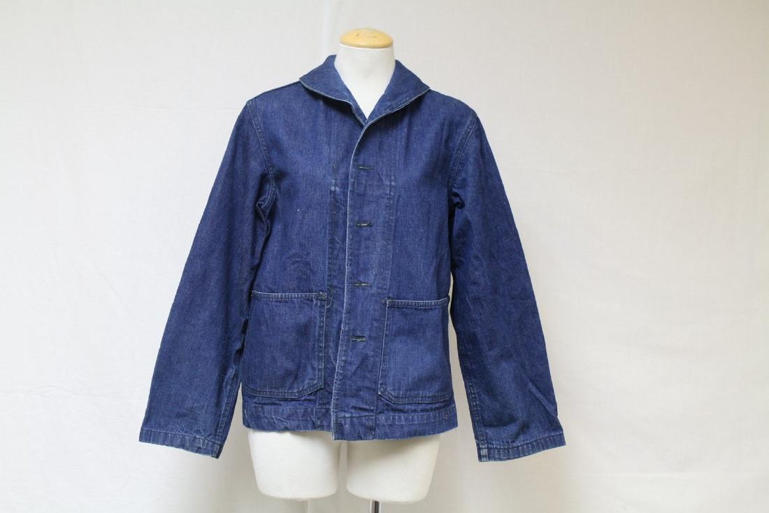 Vintage 1940s Denim Chore Jacket (1 of 4)