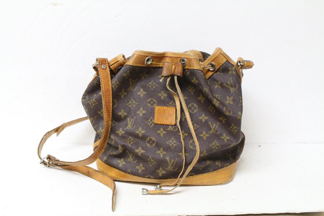 Vintage 1980s Louis Vuitton Drawstring Logo Purse (1 of 9)