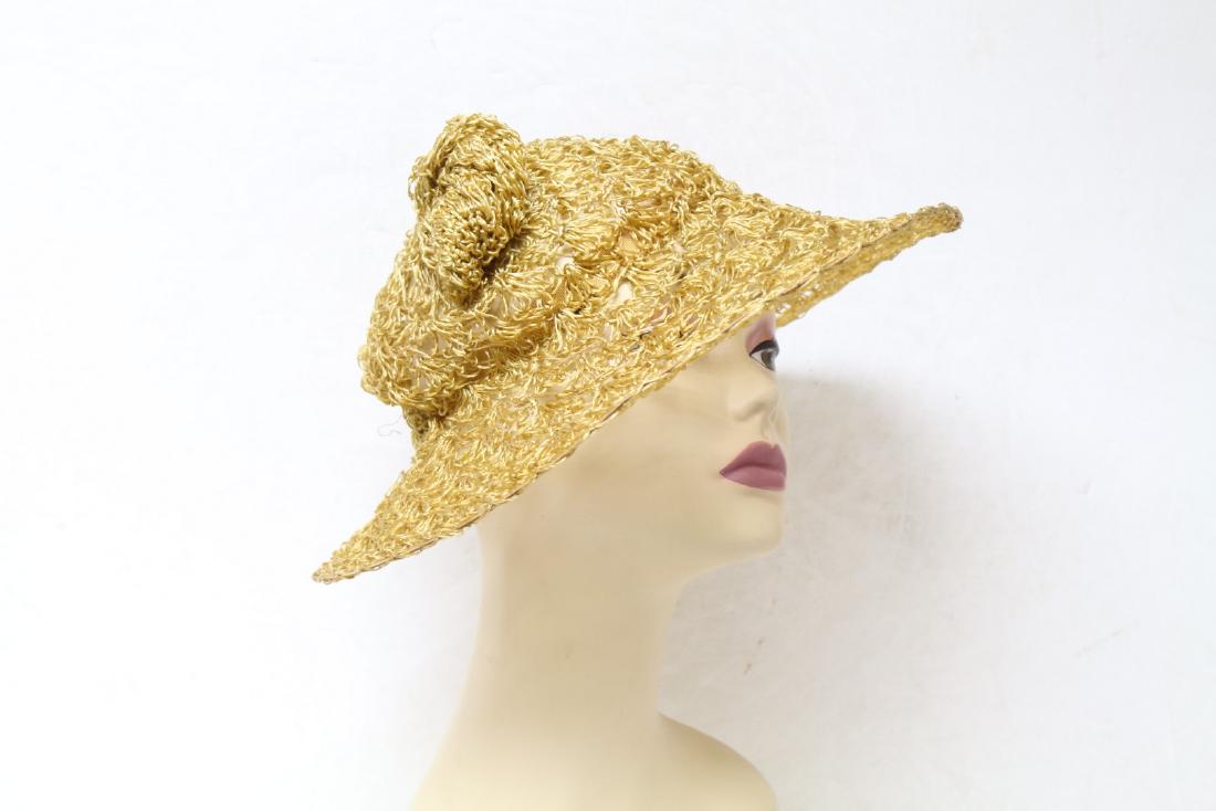 Vintage 1940s Straw Sun Hat (1 of 5)