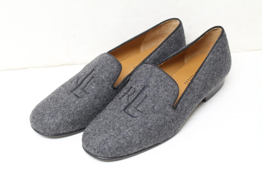 Vintage 1990s Ralph Lauren Flannel Loafers (1 of 4)