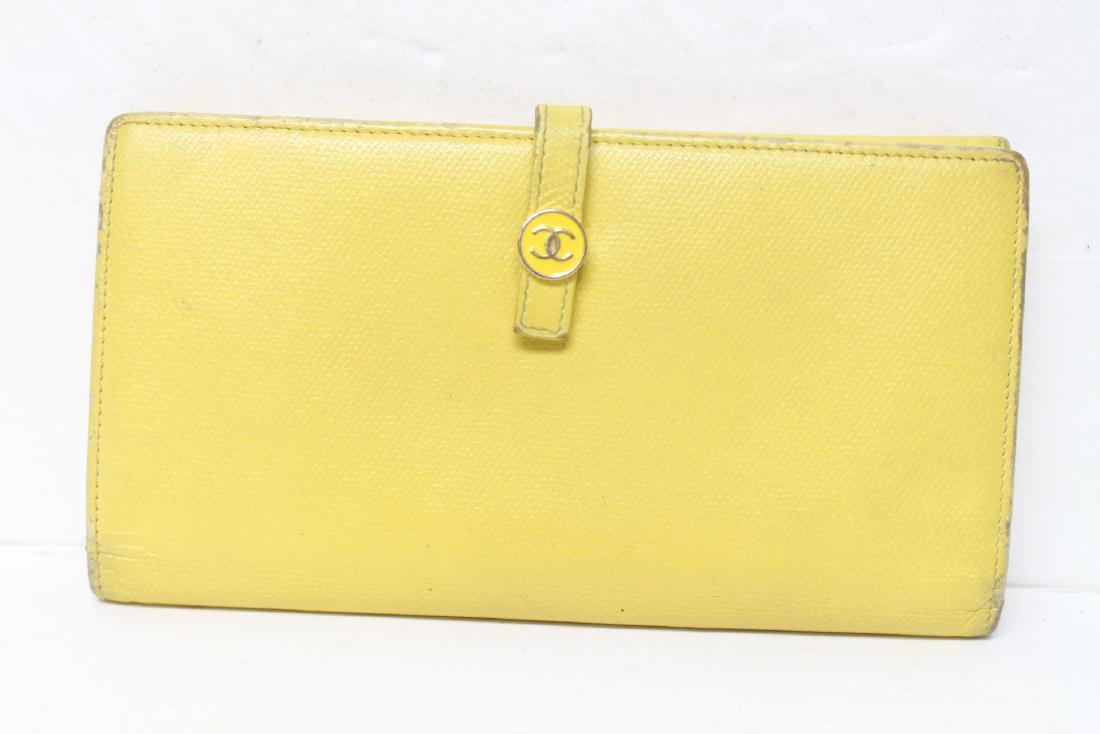 Vintage Chanel Yellow Wallet (1 of 9)