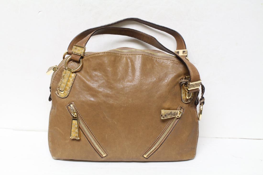 Modern Michael Kors Leather & Snakeskin Handbag (1 of 4)