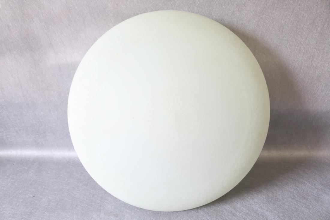 Antique Hanging Glass Light Shade with Acid Etched (1 of 7)