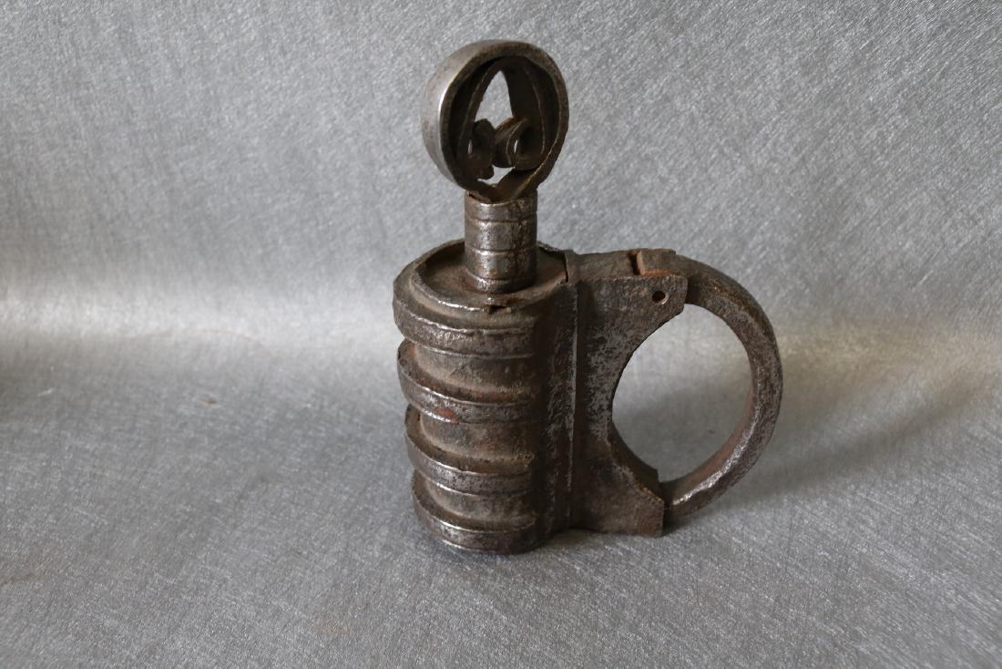 Antique Pad Lock with Screw in Key (1 of 3)