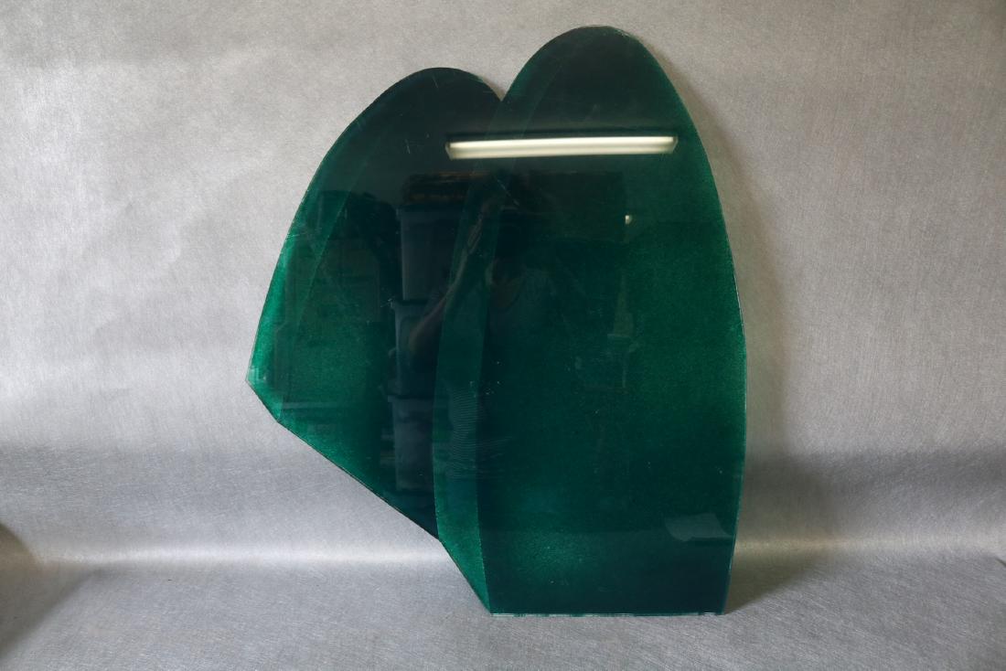 1969 Mid-Century Lucite Wall Art, "Two Forms" (1 of 3)