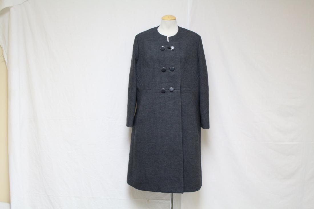 Vintage 1960s Grey Wool MOD Coat (1 of 4)