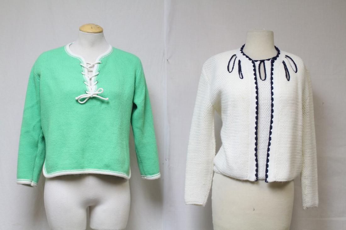 Vintage 1970s Lot of Knit Sweaters: acrylic knit, great condition - 38 & 36 busts