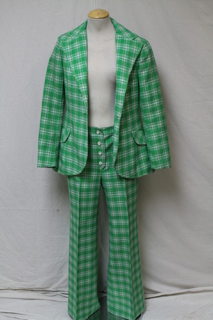 Vintage Mark Hoberino Plaid 1970's Pant Suit (1 of 6)