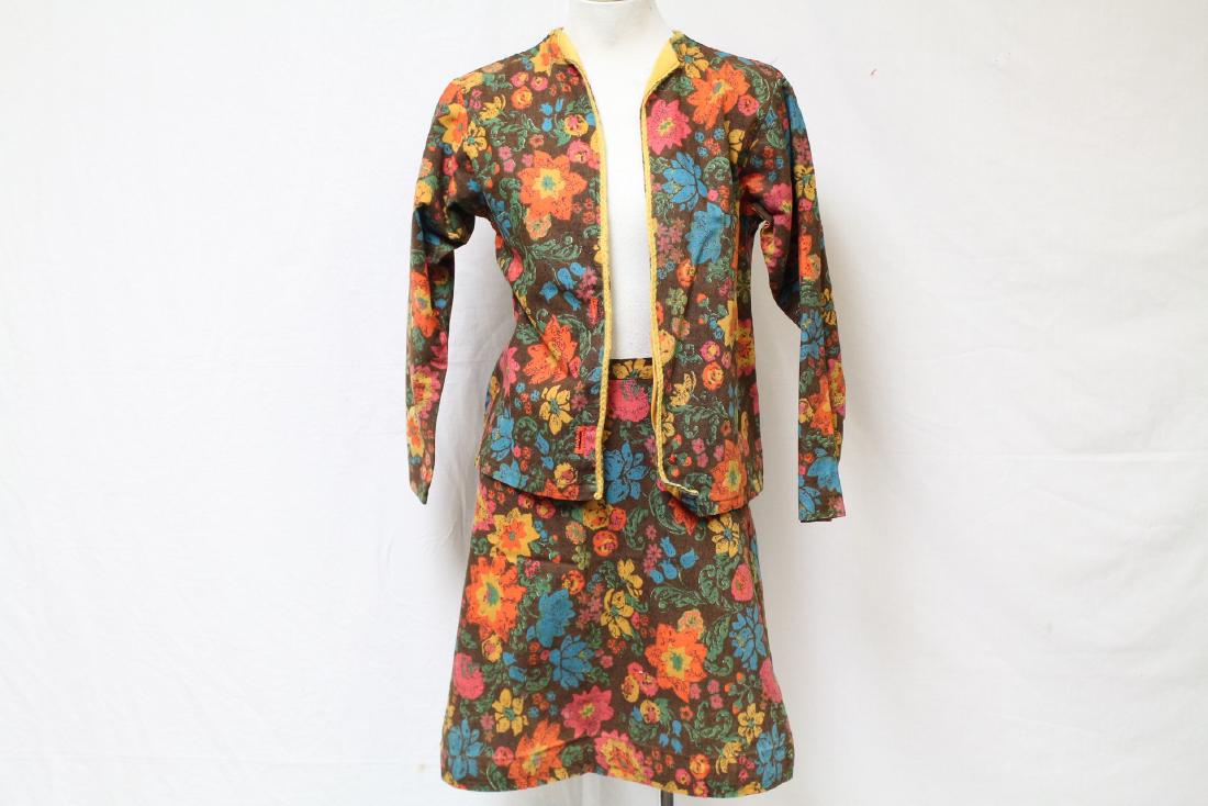 Vintage 1970's Floral Skirt Suit (1 of 6)