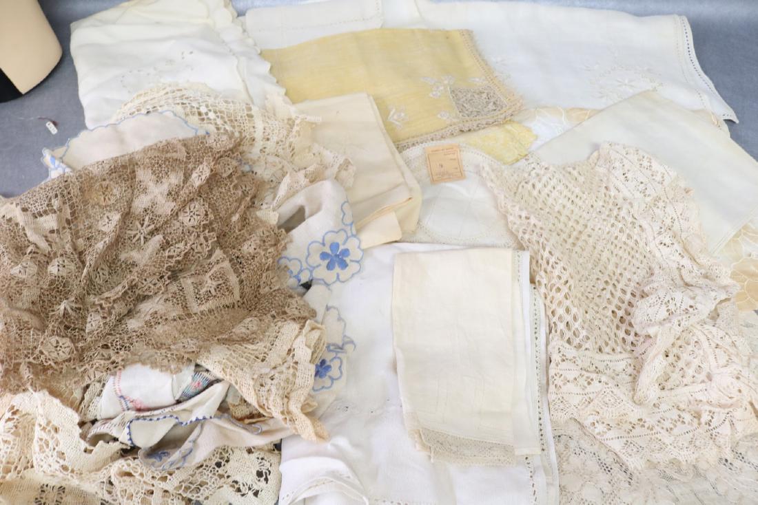 Lot of Vintage Linens and Lace Doilies (1 of 9)