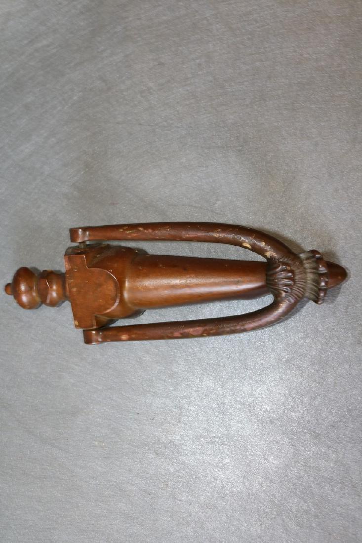 Vintage Door Knocker: appears to be brass, approx. 8 3/8 inches tall