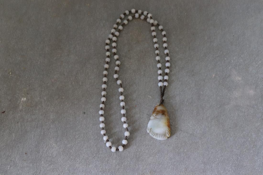 Vintage Carved Jade Seal Pendant (1 of 3)