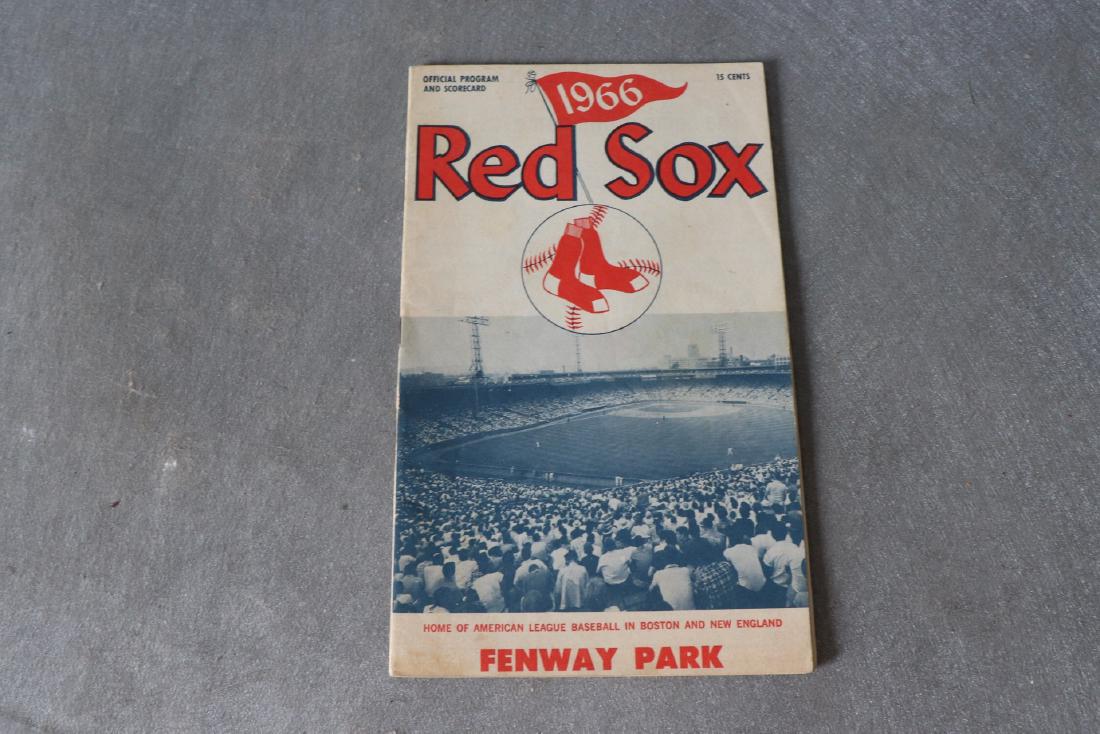 Vintage 1966 Red Sox Official Program & Scoreboard (1 of 2)
