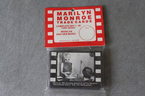 Vintage 1963 Marilyn Monroe Trade Cards Complete Set of: in plastic sleeve