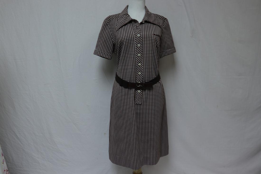 Vintage 1970's Epic Evan Picone Check Shirt Dress (1 of 5)