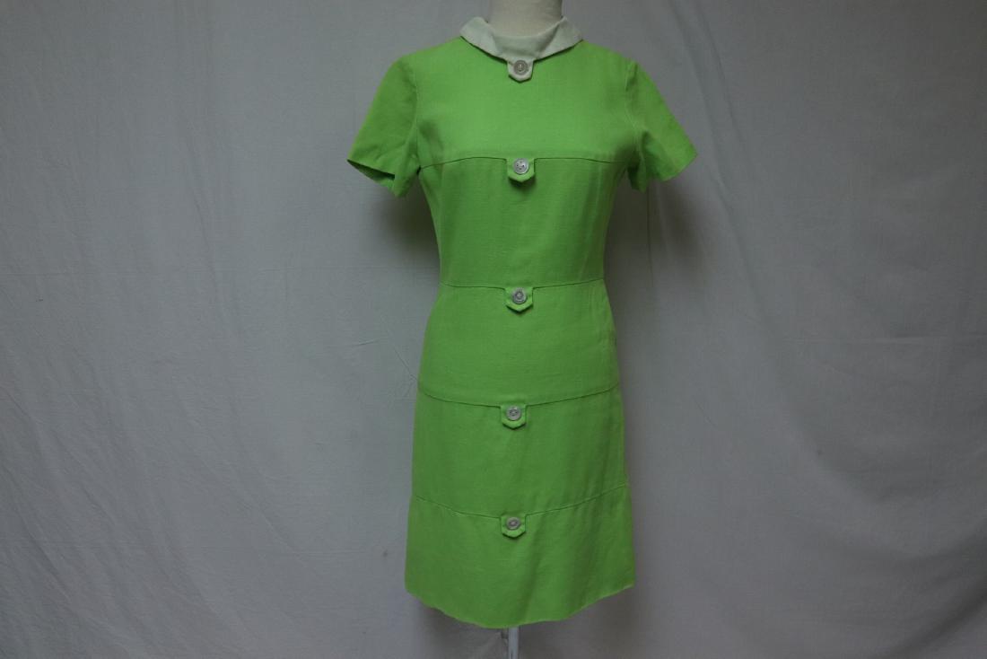Raymonds Vintage Lime Green Dress (1 of 8)