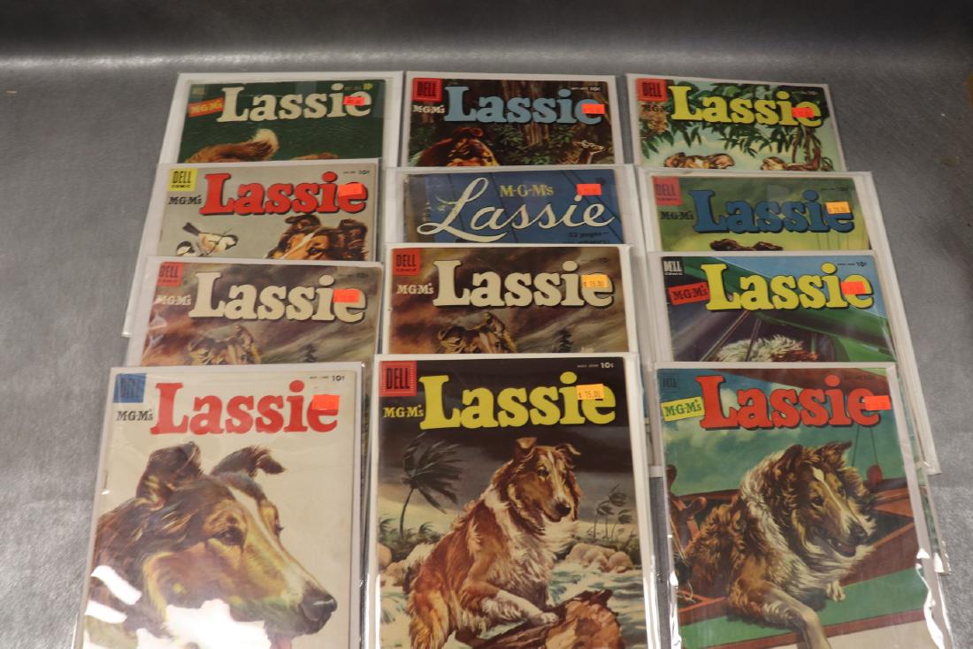 Lot of 12 Dell Lassie Comics (1 of 6)