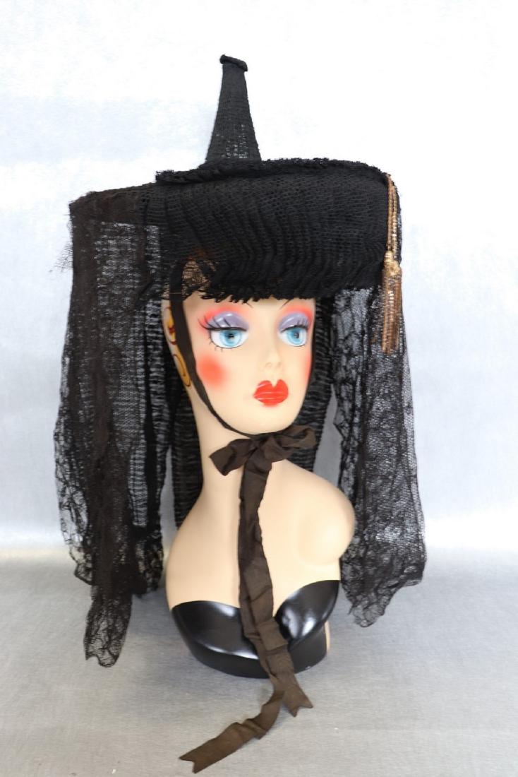 Early Black Lace Indonesian Presentation or Morning Hat (1 of 7)