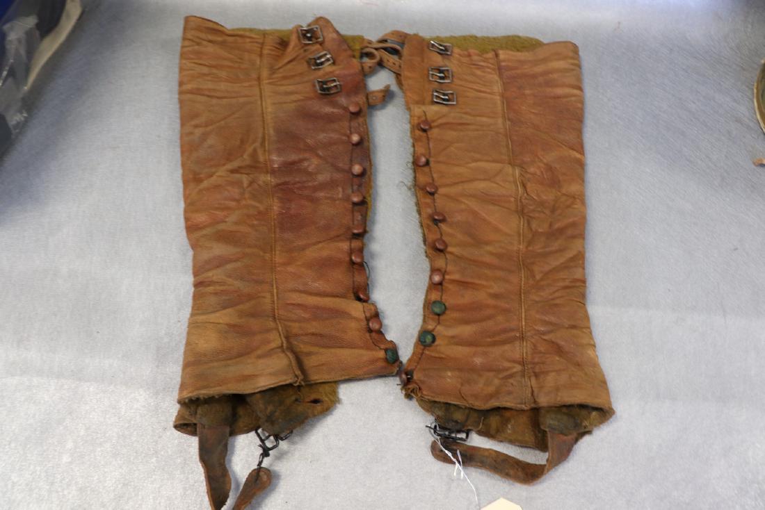 Vintage Leather Riding Gaiters/Chaps Equestrian (1 of 4)