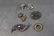 Lot of 5 Vintage Pins W Rhinestones and Pair of Clip-on