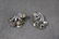 Lot of 5 Vintage Pins W Rhinestones and Pair of Clip-on - 2