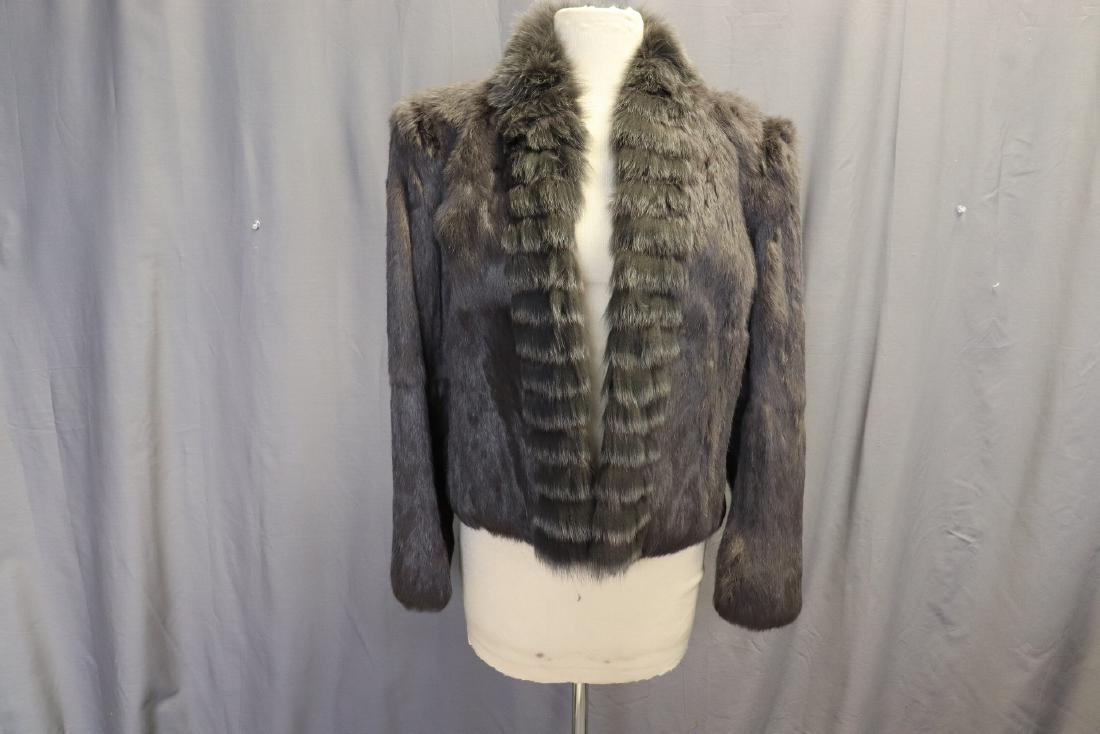 1980's Grey Chinchilla Fur Jacket, Coat (1 of 5)