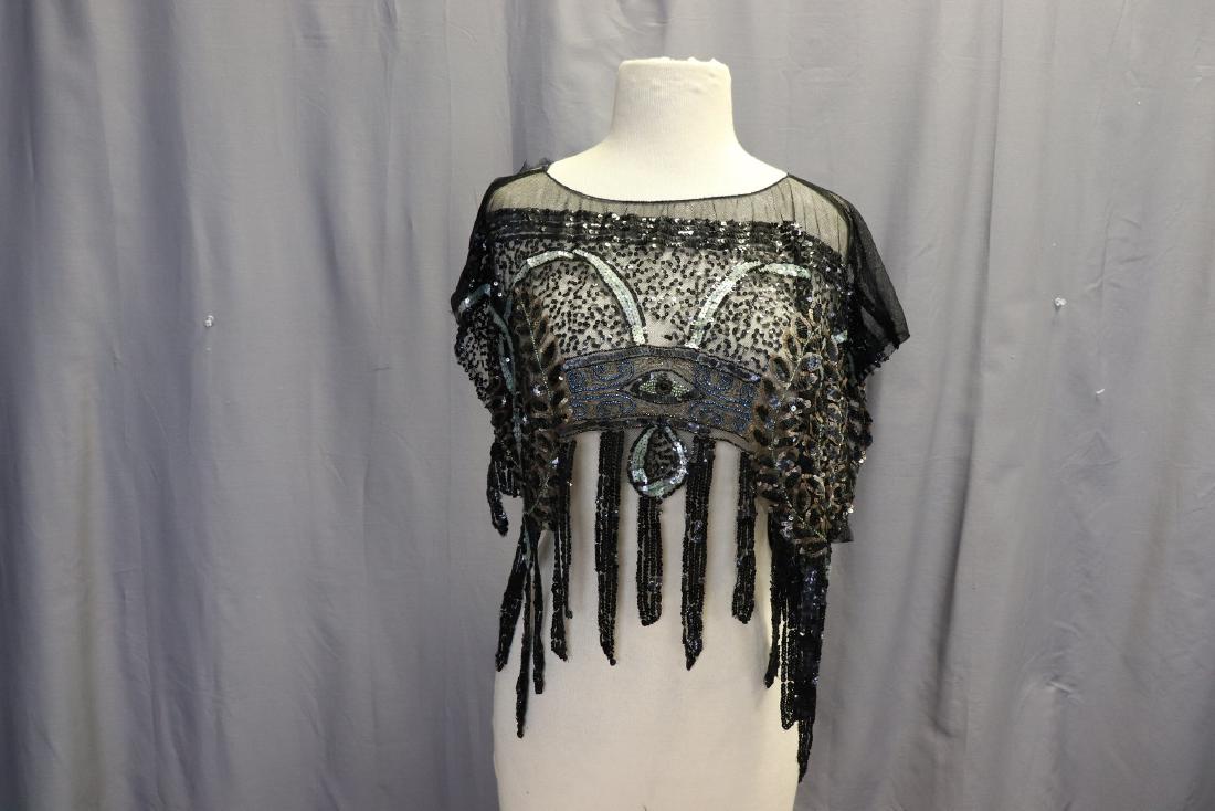 1920's Flapper Dress Bodice With Sequins And Beading (1 of 9)