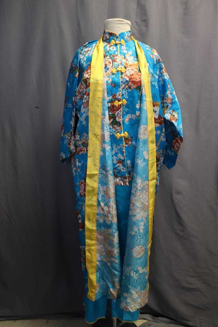 3 piece Vintage 1950's Ladies Asian Pajama Set (1 of 8)