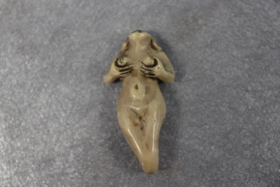 Hand Carved Japanese Netsuke Mermaid (1 of 5)
