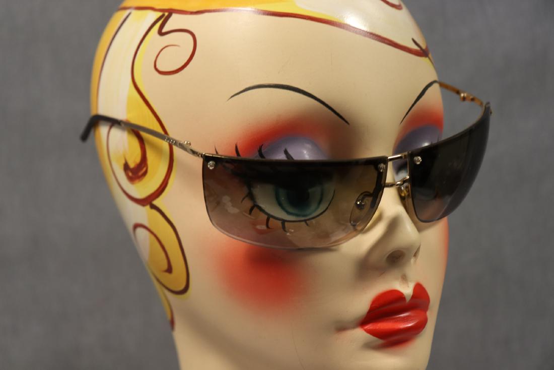 Gucci Sunglasses, Made In Italy: Stamped 115 Gucci, Made in Italy. No scratches noted. Great condition.