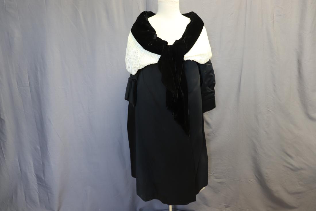1960's Opera Coat, Satin & Velvet (1 of 5)