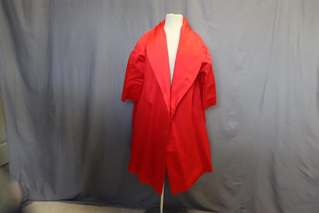 Red satin coat discount