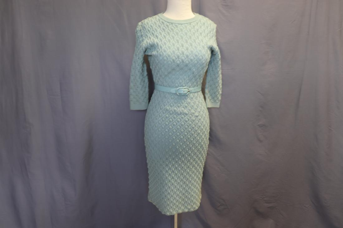 Vintage 1960's Kimberly Wool Knit Dress with Belt (1 of 5)