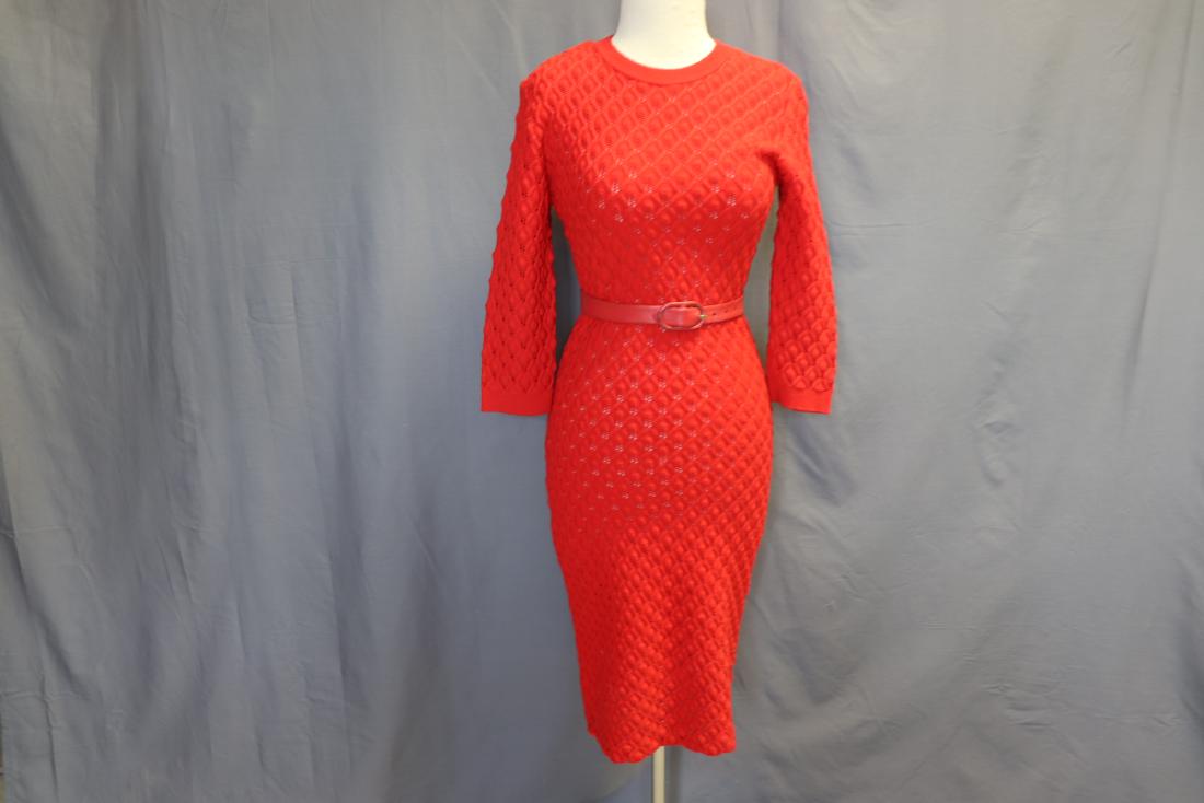 Vintage 1960's Kimberly Wool Knit Dress with Belt (1 of 6)