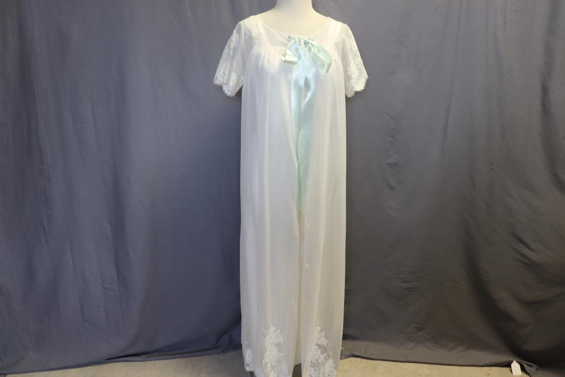 Vintage 1960's Nylon & Lace Robe & Satin Negligee (1 of 10)