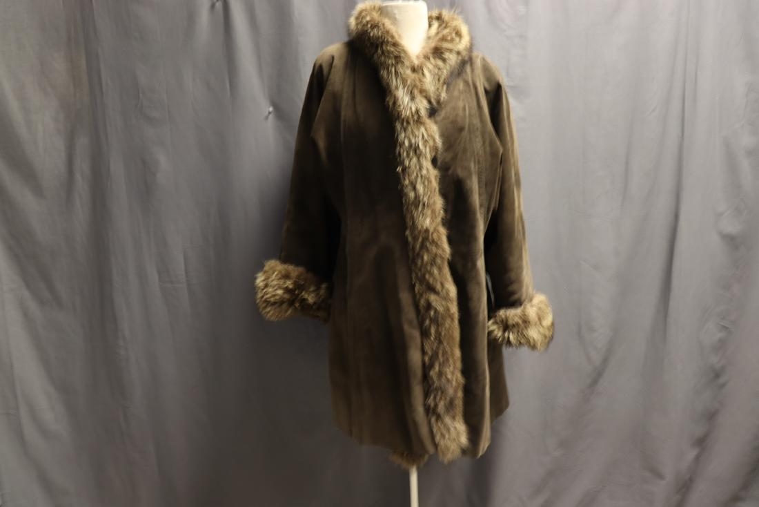 Yves Saint Laurent 1980's Fur & Suede Coat (1 of 6)