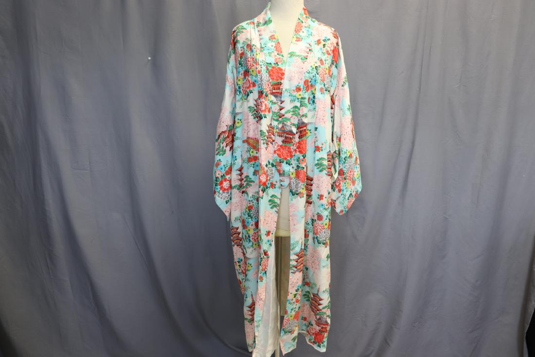 Vintage Kimono, Japanese Picture Fabric (1 of 5)