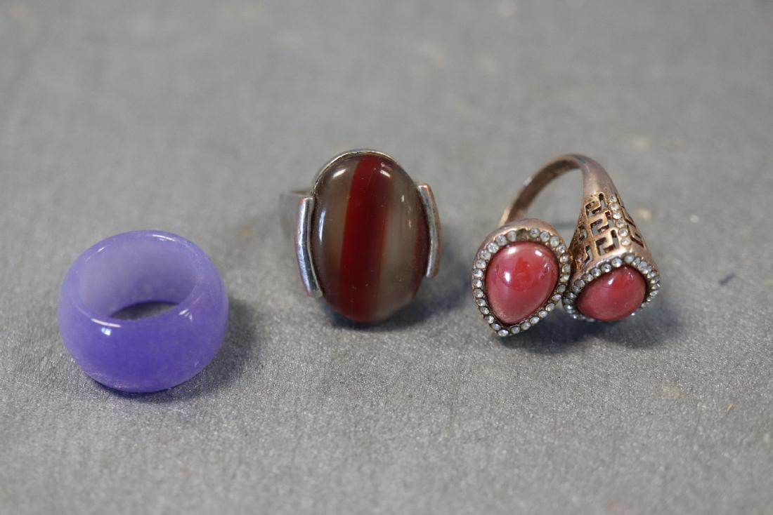 Lot of 3 Vintage Asian Rings (1 of 8)