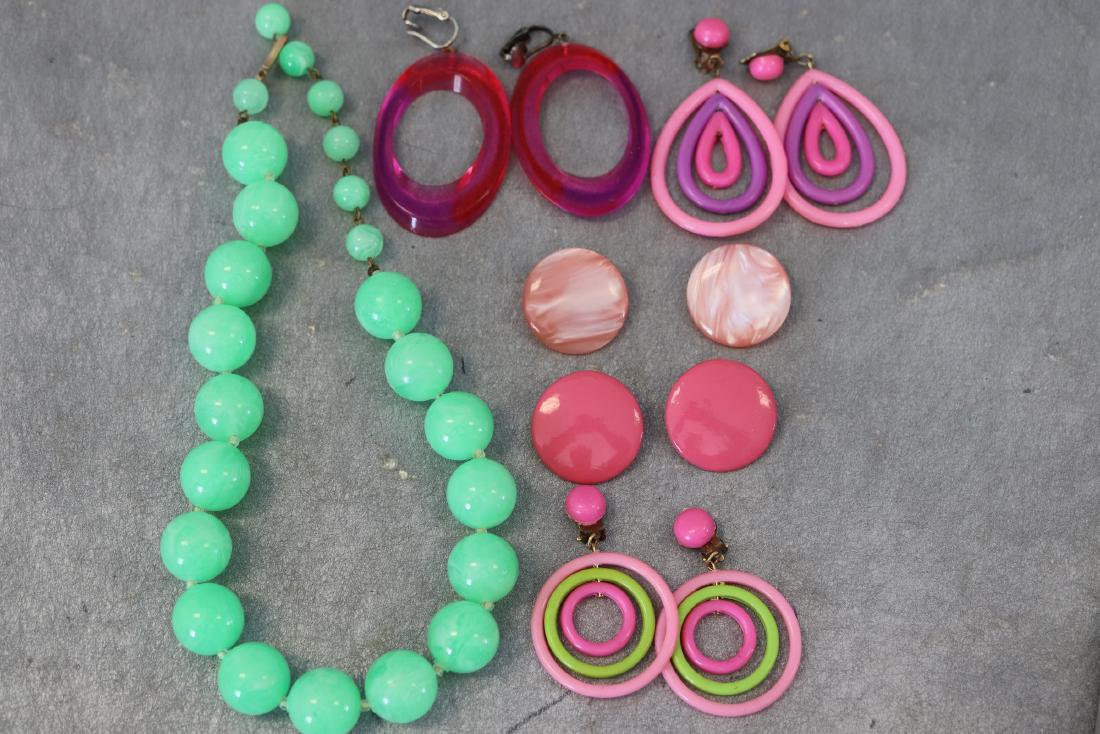 Lot of 1960's Earrings, Necklace (1 of 10)
