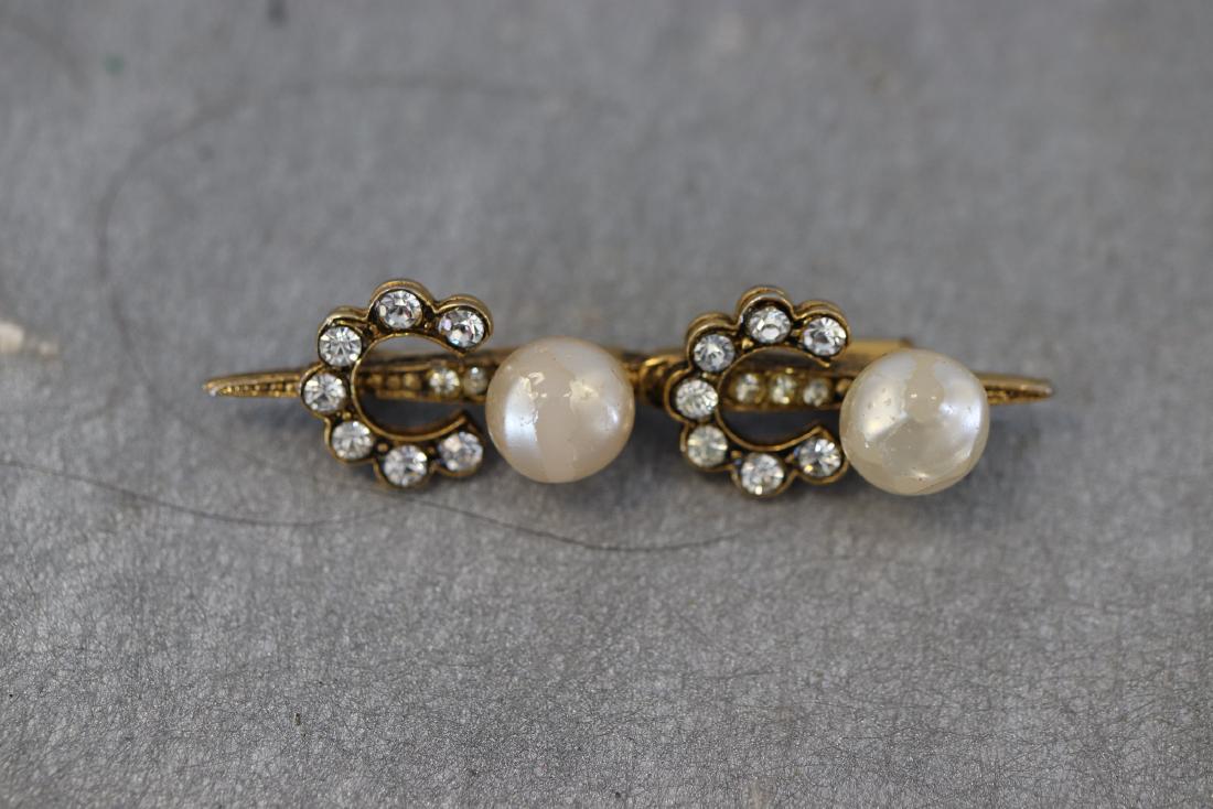 Vintage 1984 Chanel Pin, Rhinestones (1 of 4)