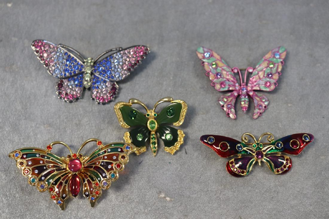 Lot Colorful Butterfly Brooches, Pins (1 of 17)