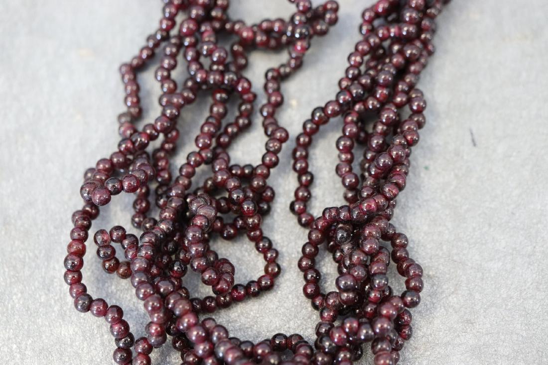 Sterling Necklace and Bracelet With Garnets (1 of 9)