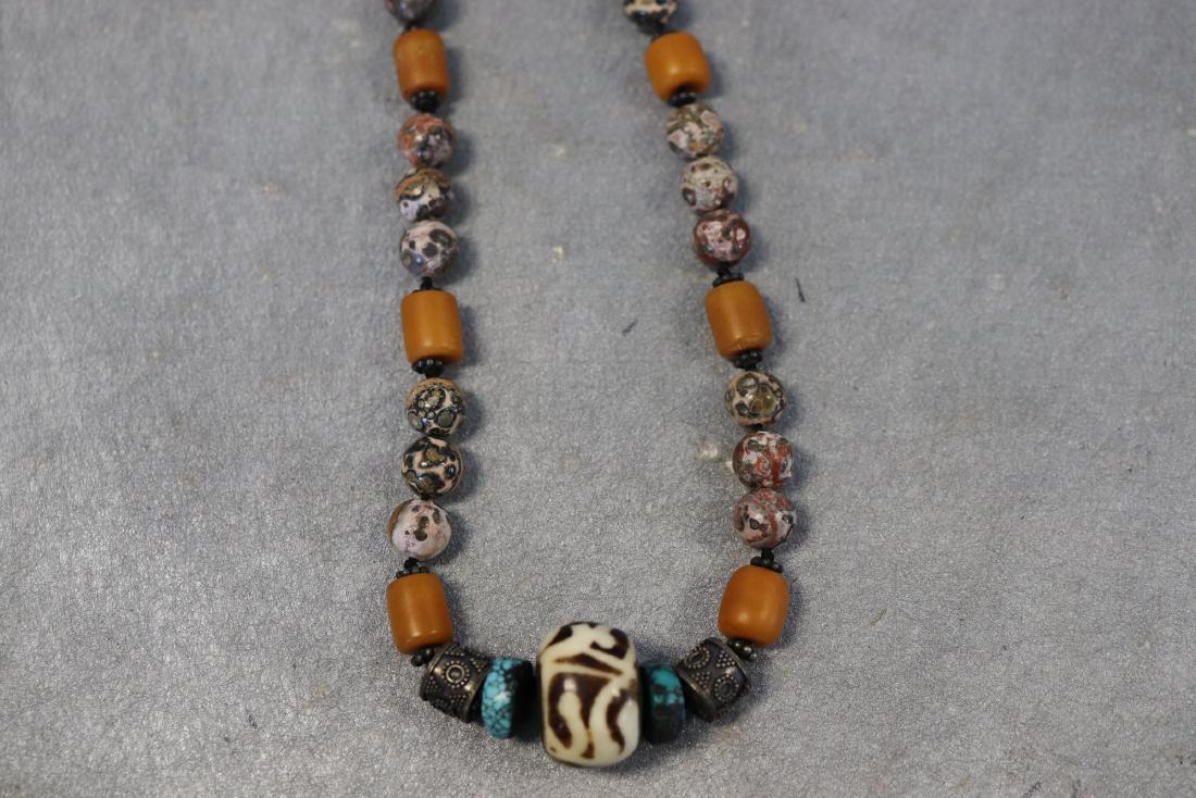 Vintage Tibetan Necklace With Stone Beads (1 of 4)