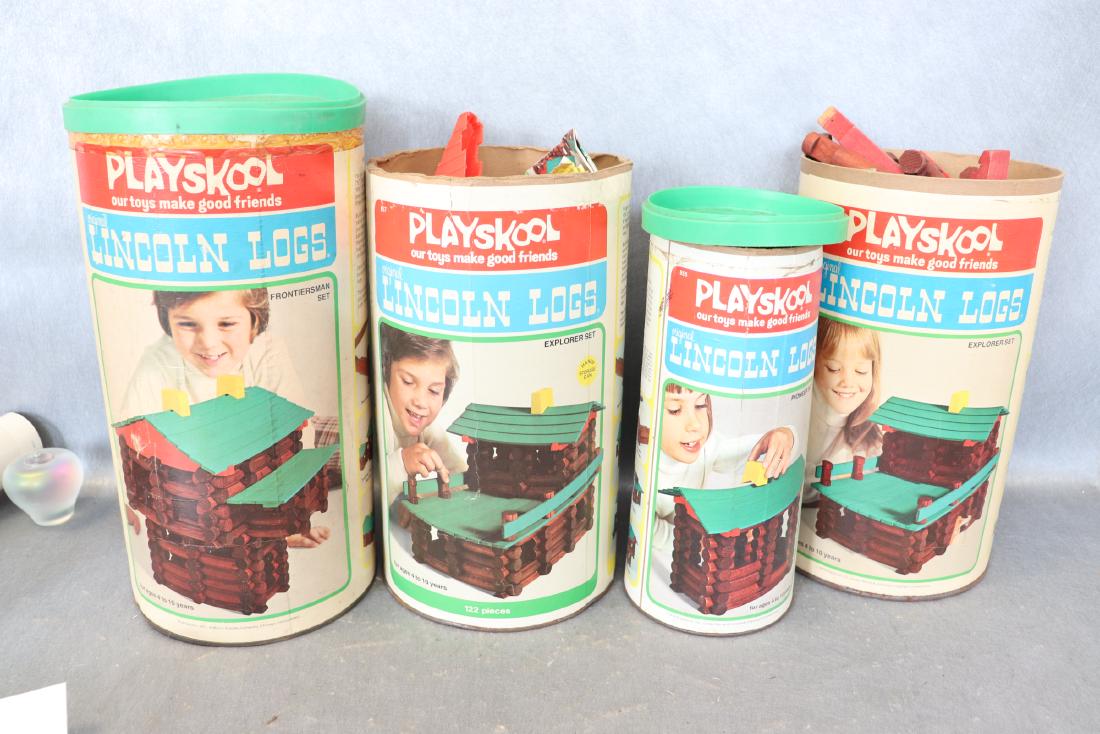 Large Lot Vintage Lincoln Logs (1 of 6)