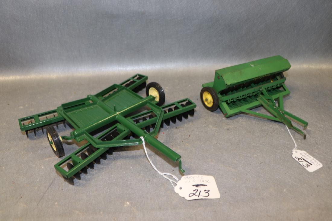 Lot of 2 John Deere Wing Disc Tiller, Grain Drill (1 of 7)