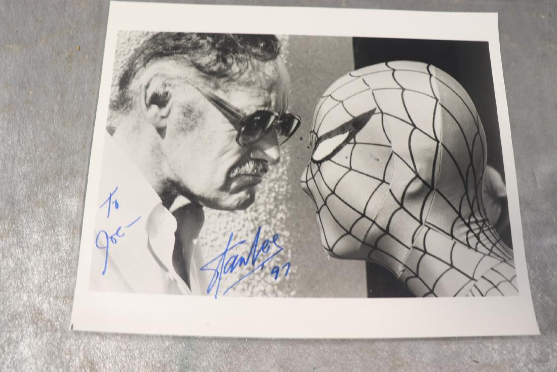 Stan Lee Signed Photo with Spiderman (1 of 3)