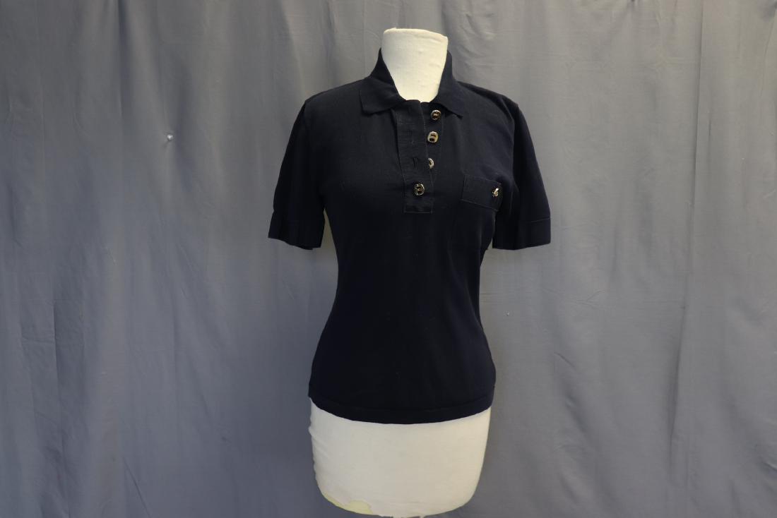 Salvador Ferragamo, Navy Cotton Knit Jersey (1 of 5)