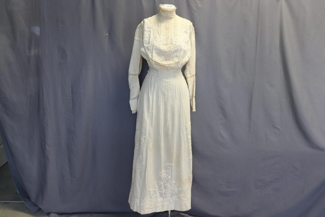 Early 1900's Ladies Embroidered Tea Dress (1 of 12)