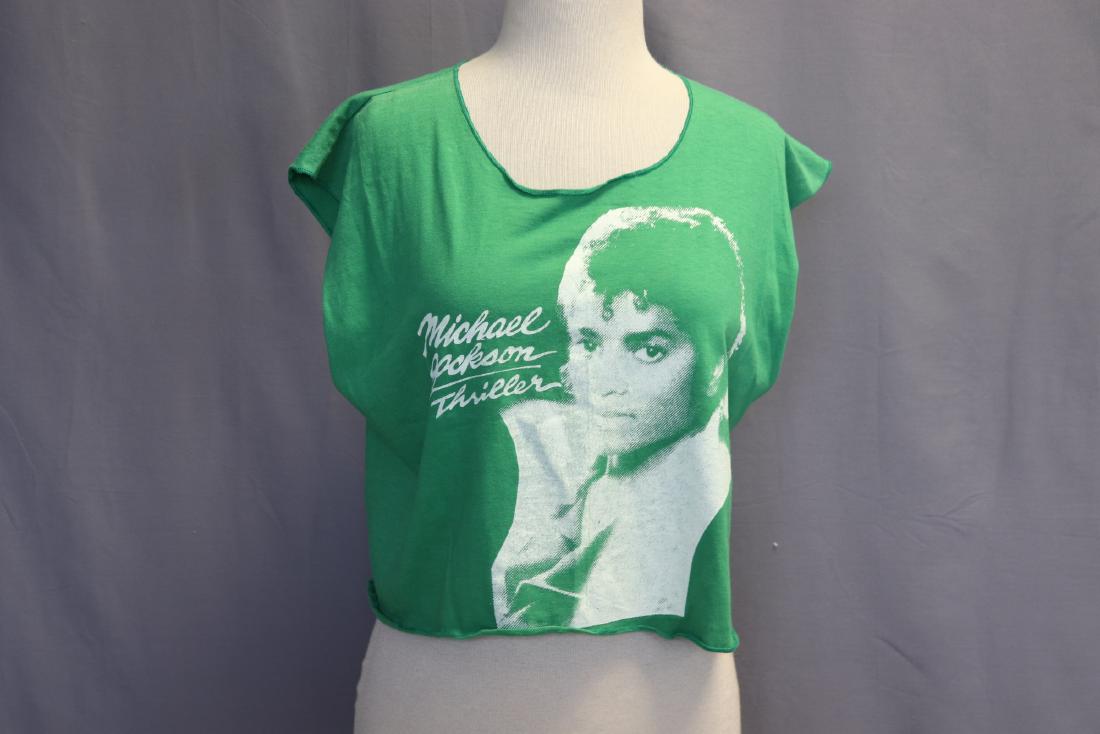 Vintage 1980's Michael Jackson Thriller Cropped Tee (1 of 4)